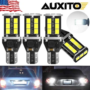 4X AUXITO 921 W16W 912 LED Backup Reverse Light Tail Bulb Bright White 12V 15SMD - Picture 1 of 10