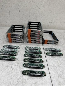 X12 EMC JTFR VNX 2.5" SAS Hard drive CADDY W SATA TO SAS ADAPTER 303-106-002D - Picture 1 of 18