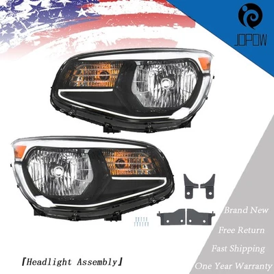 Conjunto de faros halógenos cromados transparentes para Kia Soul 2014-15-16-17-18-2019 Foto 1 de 4