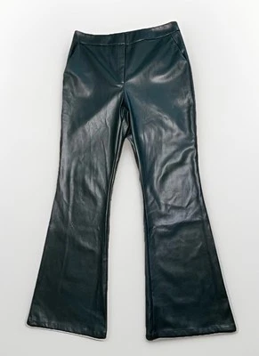 Pantalones de cuero negros de pierna ancha Nasty Gal Collection  Foto 1 de 4