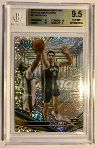 Zach Edey 2022-23 Bowman's Best Univ. Speckle Refrac. RC BGS 9,5 (3)10er - Bild 1 von 2
