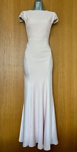 Vestido largo Coast UK 12 Adelina detalle de encaje esculpido crepé cola de pez damas de honor - Imagen 1 de 10