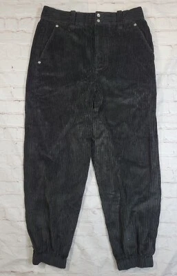 Calça jogger Alexander Wang tamanho pequeno (30x26) veludo preto 100% algodão - Imagem 1 de 4