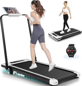 Home Office 2 in 1 Under Desk Treadmill for Walking and Jogging w/Remote Control - Picture 1 of 12
