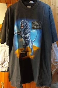 ROLLING STONES "Bridges to Babylon Tour" 1997/1998 Vintage T-SHIRT Logo Dates - Picture 1 of 6