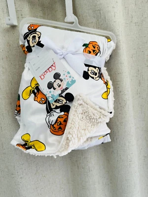 Disney Mickey Calabaza Bebé Sherpa Polar Manta 30x40" Foto 1 de 4