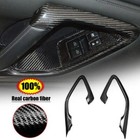 Carbon Fiber Interior Trim Inner Door Handle Cover For Nissan R35 GTR 2008-2016