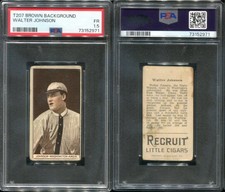 T207 Brown Background Walter Johnson HOF- PSA 1.5