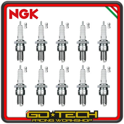 KIT 10 CANDELE NGK B7ES a PASSO LUNGO con NOTTOLINO SVITABILE 1111 ORIGINALI - Image 1 of 4
