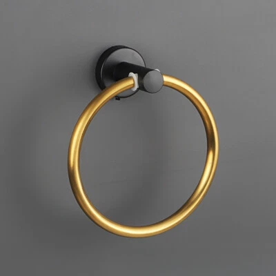 Кольцо для полотенца из матовой нержавеющей стали — настенное оборудование для ванной — ржавое - Изображение 1 из 4