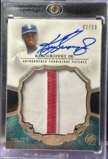 2013 TOPPS TIER ONE KEN GRIFFEY JR PRODIGIOUS PATCH AUTOGRAPH  2/10