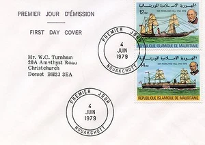 ROWLAND HILL'S DEATH 100th ANNIVERSARY MAURITANIA FDC 1979 - Picture 1 of 1