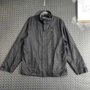 C by Champion Black Full Zip Up Windbreaker Jacket Active Wear Men's Size Medium - Picture 1 of 9