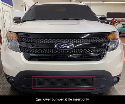 Parachoques de malla negra de acero inoxidable para Ford Explorer 2011-2015 Foto 1 de 4