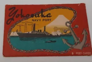 1954 U.S Navy Air Mail Postcards Showing 8 Scenes From Yokosuka Navy Port - Picture 1 of 18