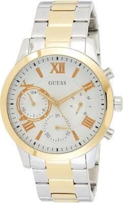 Guess Ladies Classic Multi-function Silver Dial Watch - W1070L8 NEW - Image 1 of 4