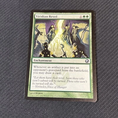 Viridian Revel Magic The Gathering Mtg Scars of Mirrodin Card - Image 1 of 4