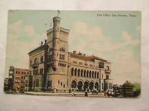 San Antonio Texas Postcard TX Post office 1916 - Picture 1 of 2