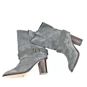 Anthropologie SPLENDID Womens Delora Gray Suede Mid Calf Boots Size 8 - Picture 1 of 8