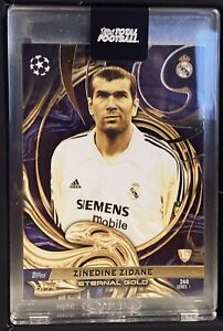 Zinedine Zidane 5/25 Eternal Gold - Topps Total Football - Jersey Number