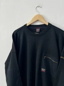 Maglione pullover girocollo uomo vintage Paul & Shark nero taglia 2XL - Foto 1 di 12