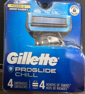🔥NEU Gillette Fusion ProGlide Chill Rasierklingen-Nachfüllpack 4 Ct UNGEÖFFNET/VERSIEGELT!💥 - Bild 1 von 1