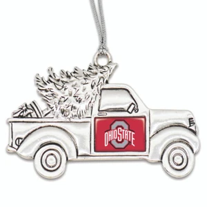 43491 From the Heart Vintage Truck Team Logo Ornament Ohio State - Bild 1 von 2