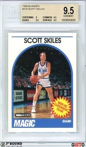 Scott Skiles RC BGS 9.5: 1989-90 Hoops Rookie Card Gisto #318 POP 2 - Picture 1 of 4