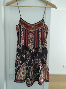 ISABEL MARANT ETOILE Size S Multicolour Paisley Print Boho Crepe Camisole Top - Picture 1 of 6