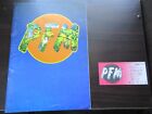 PFM 1975 Japan Tour Book avec billet Premiata Forneria Marconi prog italien