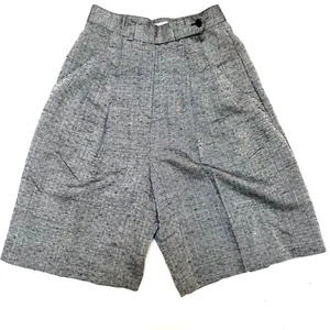 Georgiou Womens Bermuda length Shorts sz XS. Rayon Gray Heathered Vintage - Picture 1 of 5