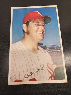 Wilbur Wood - Conjunto de foto del equipo de los Medias Blancas de Chicago de 6 x 9 pulgadas - Autógrafo impreso Foto 1 de 4