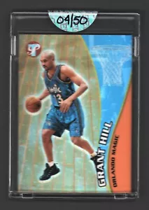 Grant Hill Magic 2001 Topps prístino # 37 refractor dorado encerrado #04/50 - Imagen 1 de 2