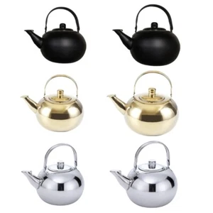 Coffee Teas Pots Water Kettles Stainsless Steel Teapots with Infuser for Kitchen - Picture 1 of 14
