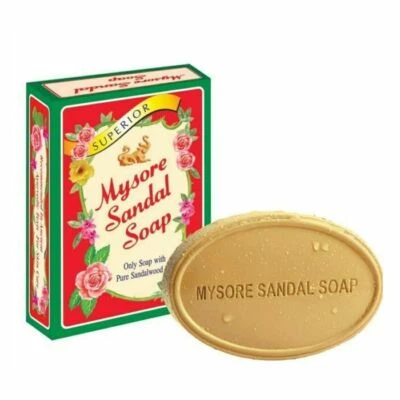 Mysore Sandal Soap Hand Body Sandalwood Oil Natural Moisturizing 75G BAR - Image 1 of 2