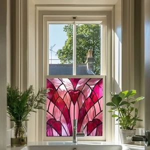 Art Deco Stained Glass Window Film, Privacy Window Film, Privacy Window Film - Picture 1 of 5