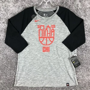 Chicago Bulls The Nike Tee NBA Women Size Large Gray - Picture 1 of 11