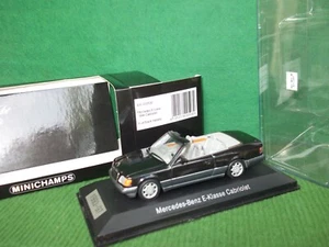 1: 43 Mercedes-Benz E 200 E 220 E 320 Cabriolet W124 blauschwarz 1994 MINICHAMPS - Bild 1 von 12
