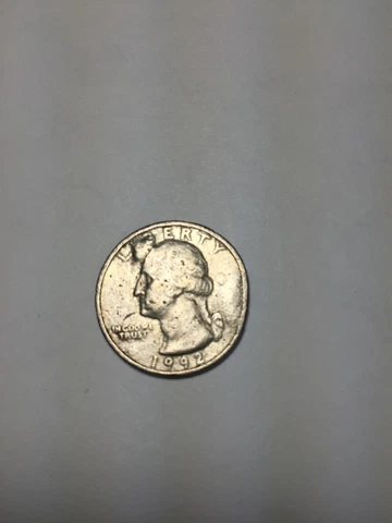 WASHINGTON QUARTER 1992 COIN UNITED STATES INCORRECT STRIKING #2-167 Cover