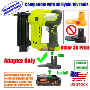 1x Adaptor for RIDGID 18v Battery To for Ryobi 18v One+ cordless Platform Tools - Picture 1 of 8