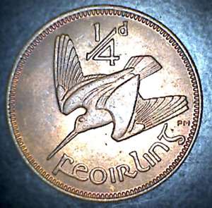Ireland 1944 1/4 Pence Red Unc