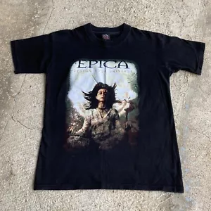 Camiseta Epica Design Your Universe Doble Cara Banda Metal Pequeña Usada - Imagen 1 de 11