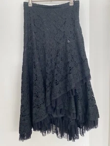 Chelsea Design Skirt Size 14 Spanish Style Ruffles Lace Lined Fabric BNWT - Picture 1 of 10