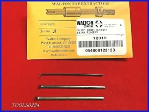 Juego de 3 dedos extractor de grifo 5/16 x 3 flauta Walton 12313 EE. UU. - Imagen 1 de 4