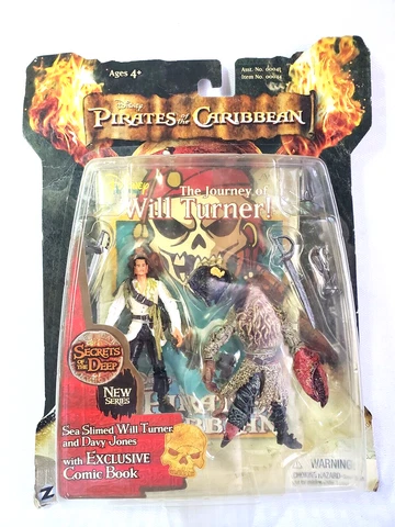 Zizzle Pirates of the Caribbean Will Turner figure 2007 Secrets of the Deep Cover