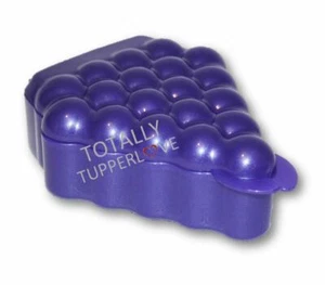 Tupperware Grape Keeper Hinged Fruit Taker Container Glitter Metallic Purple ❤️ - Picture 1 of 2
