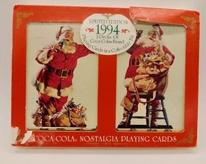 Coca-Cola Collectable: 1994 2 Deck Nostalgia Playing Cards - Limited Edition - Imagen 1 de 8