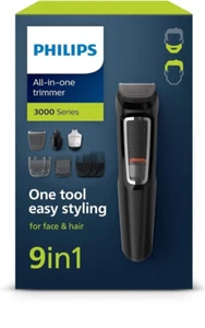Rasoio Elettrico Philips Multigroom 9in1 per Capelli e Barba Lame Autoaffilanti - Foto 1 di 7