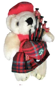 Oso de peluche musical Grant Tartán regalo escocés hecho en Escocia - Imagen 1 de 5