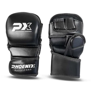 PX MMA Handschutz Leder schwarz Ju-Jutsu / MMA / Freefight - Bild 1 von 4